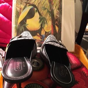 Signature Coach sling back heels